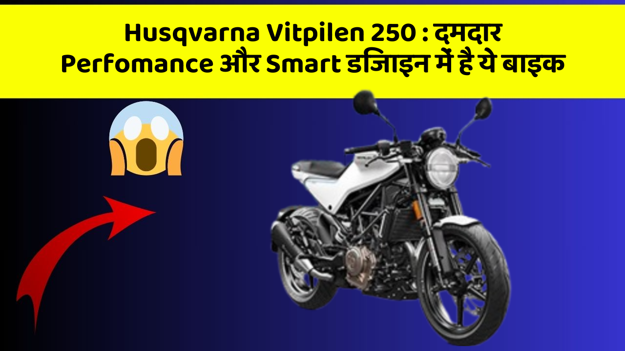 Husqvarna Vitpilen 250 : दमदार Perfomance और Smart डिजाइन में है ये बाइक